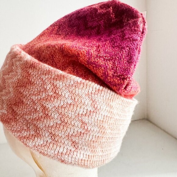 Missoni PInk Red Orange Wool Blend Hat OS - Picture 7 of 10